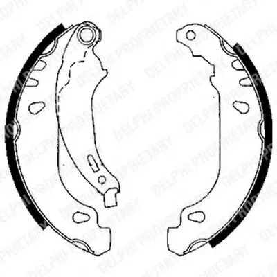 Комплект тормозных колодок DELPHI купить