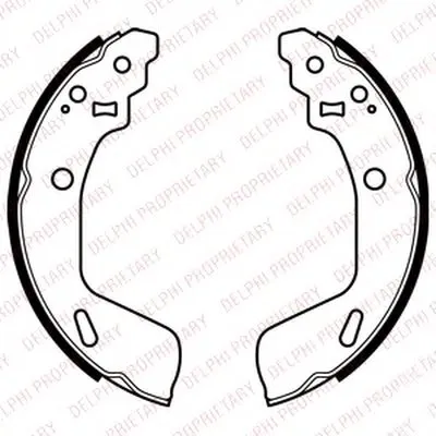 Комплект тормозных колодок DELPHI купить