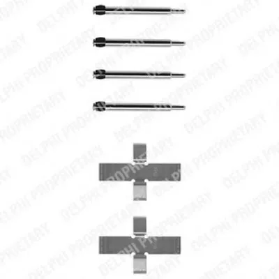 Комплектующие, колодки дискового тормоза DELPHI купить