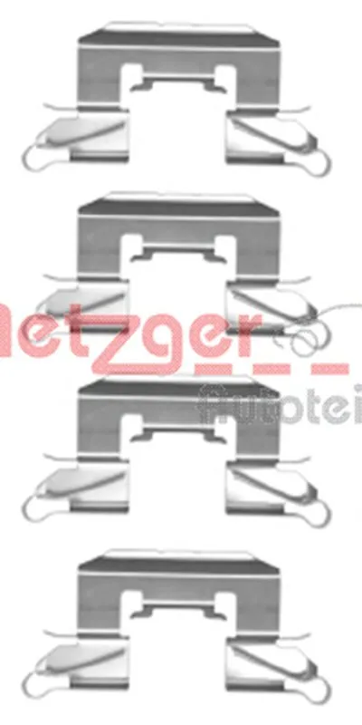Комплектующие, колодки дискового тормоза METZGER купить