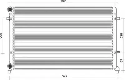 Радиатор, охлаждение двигателя MAGNETI MARELLI купить