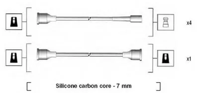 Комплект проводов зажигания MAGNETI MARELLI купить