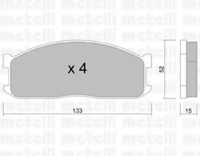 Комплект тормозных колодок, дисковый тормоз METELLI купить
