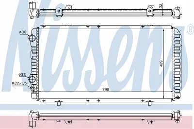 Радиатор, охлаждение двигателя NISSENS купить