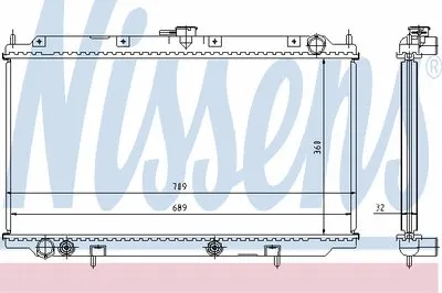 Радиатор, охлаждение двигателя NISSENS купить