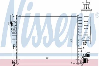 Радиатор, охлаждение двигателя NISSENS купить