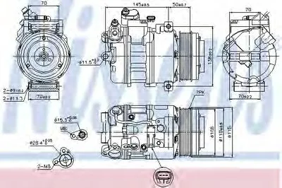 Компрессор, кондиционер NISSENS купить