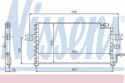 Конденсатор, кондиционер NISSENS купить