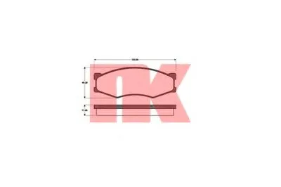 Комплект тормозных колодок, дисковый тормоз NK купить