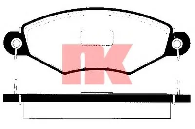 Комплект тормозных колодок, дисковый тормоз NK купить