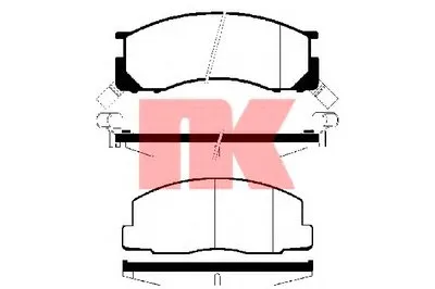 Комплект тормозных колодок, дисковый тормоз NK купить