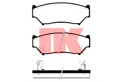 Комплект тормозных колодок, дисковый тормоз NK купить