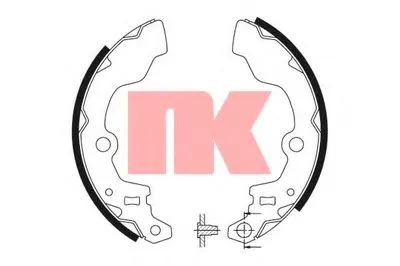 Комплект тормозных колодок NK купить