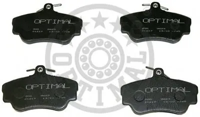 Комплект тормозных колодок, дисковый тормоз OPTIMAL купить