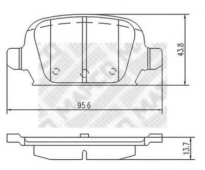 Комплект тормозных колодок, дисковый тормоз MAPCO купить