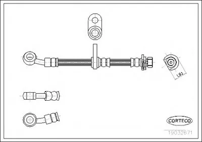 Тормозной шланг CORTECO купить