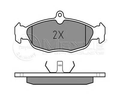 Комплект тормозных колодок, дисковый тормоз MEYLE купить