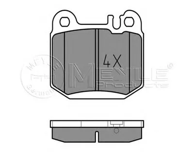 Комплект тормозных колодок, дисковый тормоз MEYLE купить
