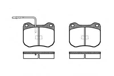 Комплект тормозных колодок, дисковый тормоз REMSA купить