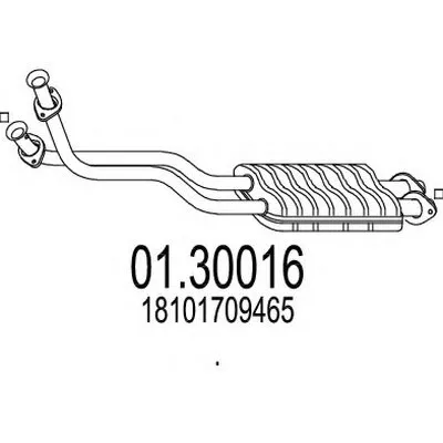 Предглушитель выхлопных газов MTS купить