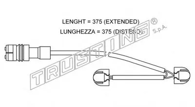 Сигнализатор, износ тормозных колодок TRUSTING купить