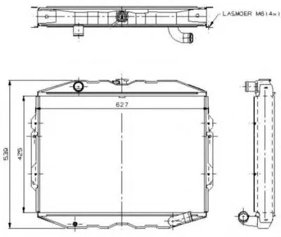 Радиатор, охлаждение двигателя NRF купить