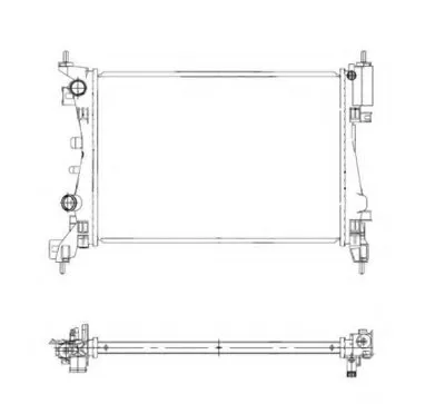 Радиатор, охлаждение двигателя NRF купить