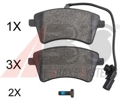 Комплект тормозных колодок, дисковый тормоз A.B.S. купить