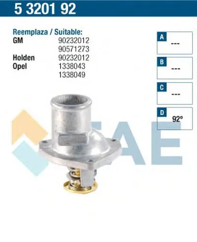 Термостат, охлаждающая жидкость FAE купить