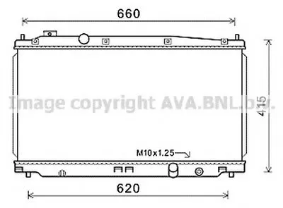 Радиатор, охлаждение двигателя AVA QUALITY COOLING купить