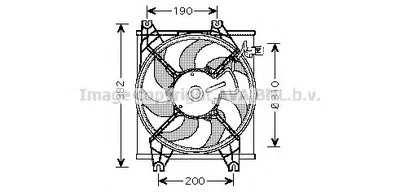 Вентилятор, охлаждение двигателя AVA QUALITY COOLING купить