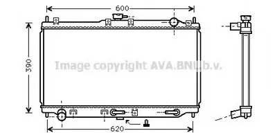 Радиатор, охлаждение двигателя AVA QUALITY COOLING купить