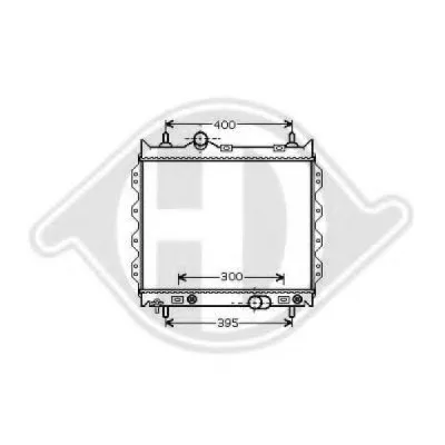 Радиатор, охлаждение двигателя DIEDERICHS купить