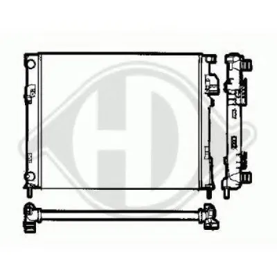 Радиатор, охлаждение двигателя DIEDERICHS купить