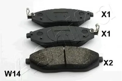 Комплект тормозных колодок, дисковый тормоз ASHIKA купить