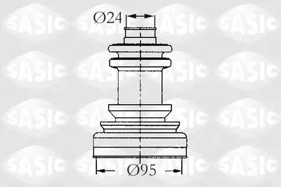 Комплект пылника, приводной вал SASIC купить