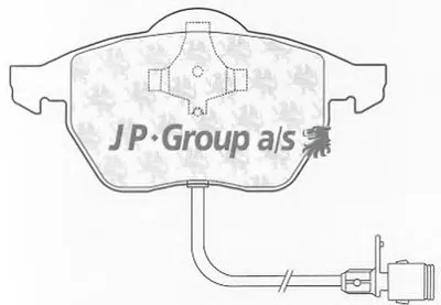 Комплект тормозных колодок, дисковый тормоз QH JP GROUP купить