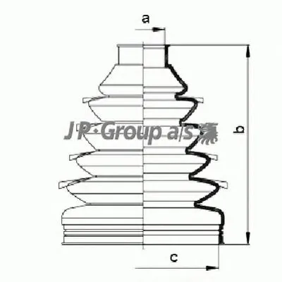 Комплект пылника, приводной вал QH JP GROUP купить