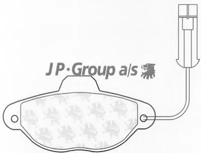 Комплект тормозных колодок, дисковый тормоз QH JP GROUP купить