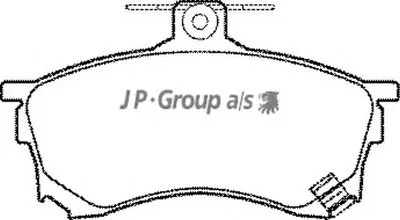 Комплект тормозных колодок, дисковый тормоз QH JP GROUP купить