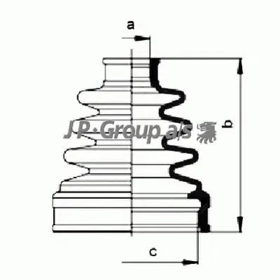 Комплект пылника, приводной вал QH JP GROUP купить