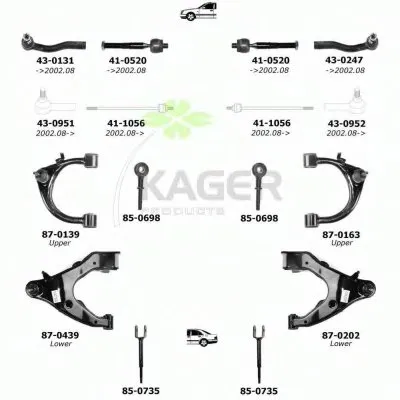 Подвеска колеса KAGER купить
