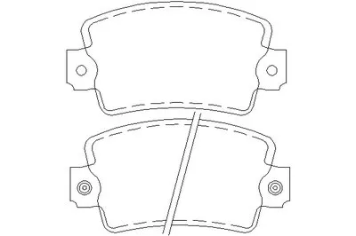Комплект тормозных колодок, дисковый тормоз DON купить