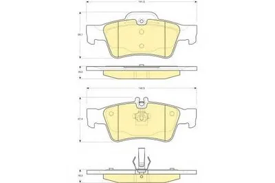 Комплект тормозных колодок, дисковый тормоз GIRLING купить