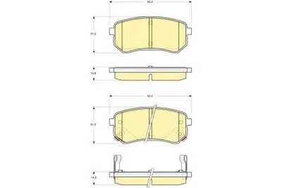 Комплект тормозных колодок, дисковый тормоз GIRLING купить