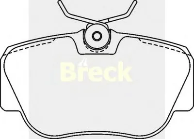 Комплект тормозных колодок, дисковый тормоз BRECK купить