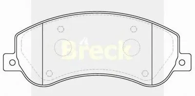 Комплект тормозных колодок, дисковый тормоз BRECK купить