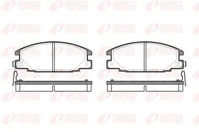 Комплект тормозных колодок, дисковый тормоз KAWE купить