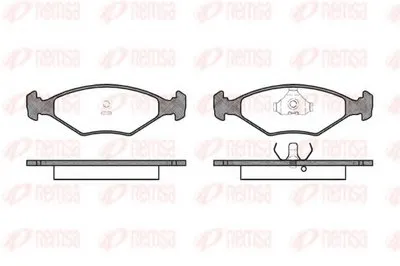Комплект тормозных колодок, дисковый тормоз KAWE купить