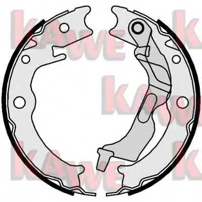 Комплект тормозных колодок, стояночная тормозная система KAWE купить